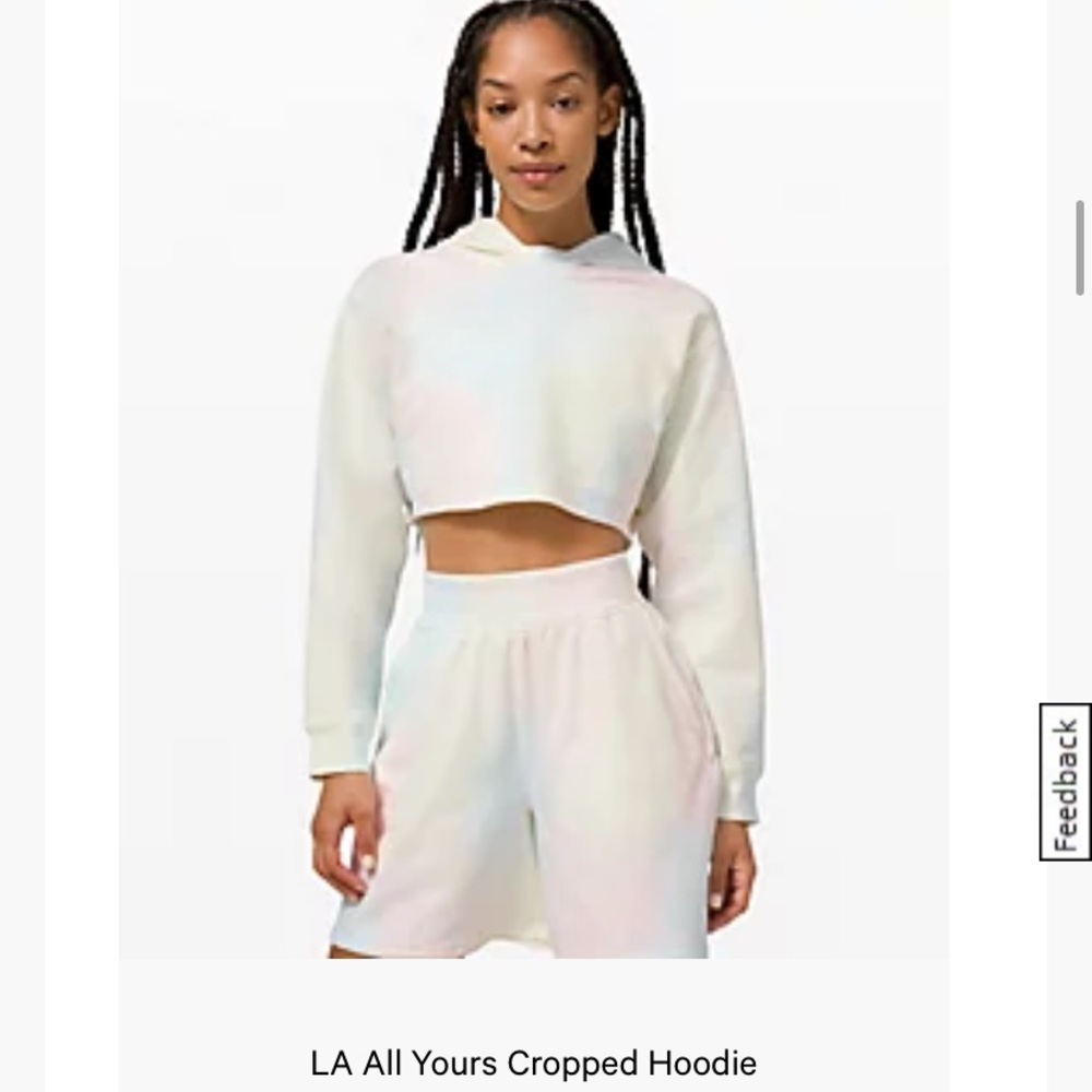Lululemon all yours cropped hoodie